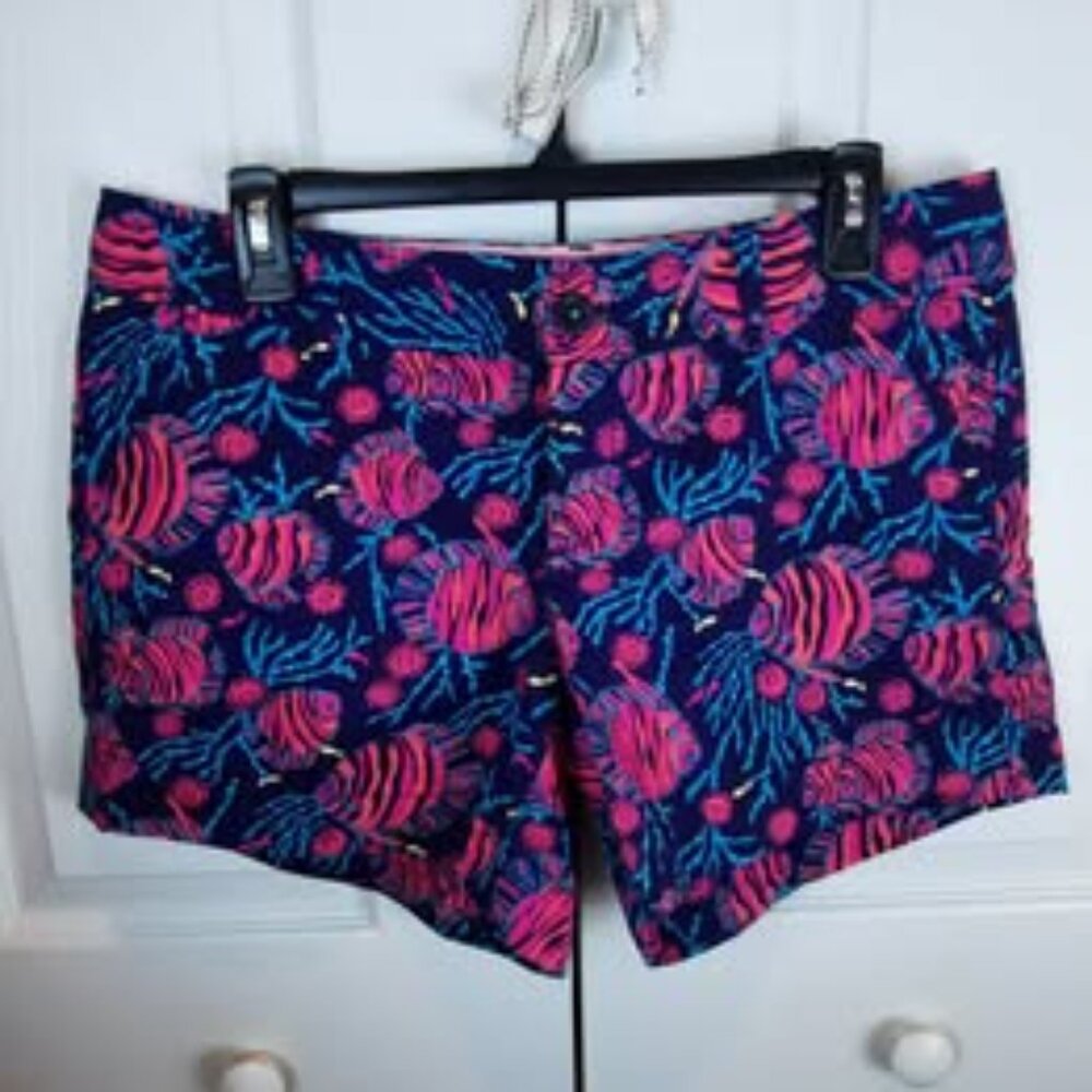 Lilly Pulitzer size 8 women's Callahan shorts Jammin Fish